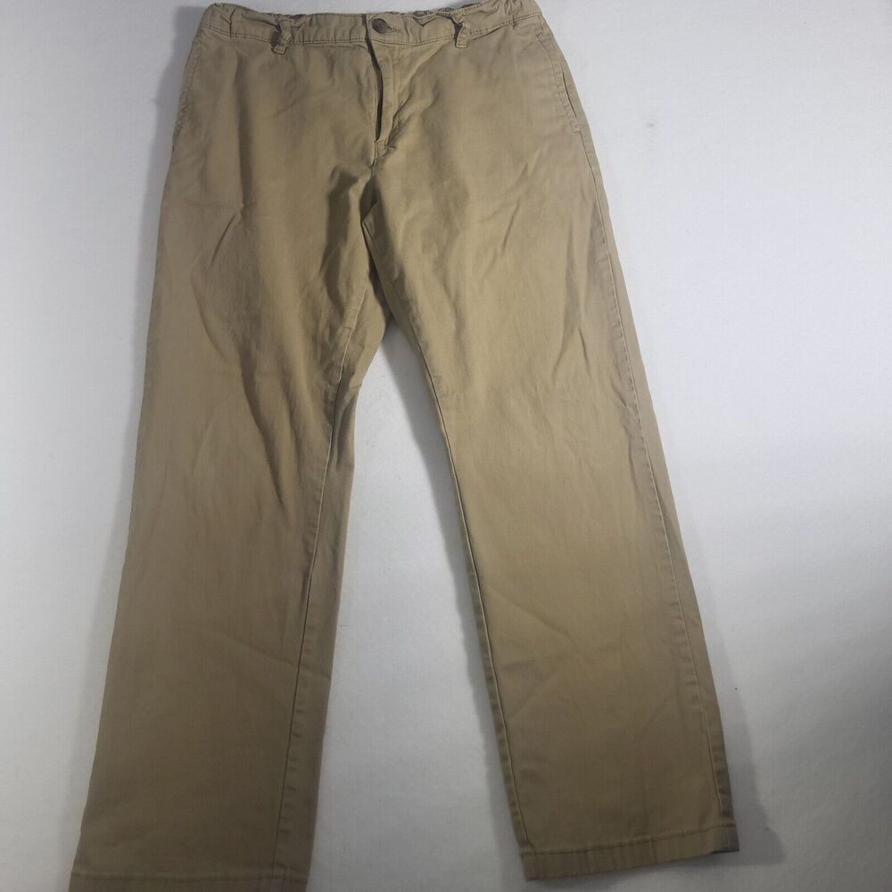 Children’s Place boys LOT (4) Khaki Uniform pants Adjustable Waist 14 husky.